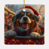 Bouviers des Flandres Dog Roller Untersetzer Weihn Keramikornament (Rückseite)