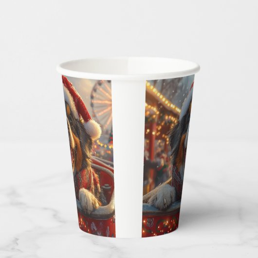 Bouviers des Flandres Dog Roller Untersetzer Weihn Pappbecher (Links)