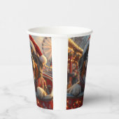 Bouviers des Flandres Dog Roller Untersetzer Weihn Pappbecher (Rechts)