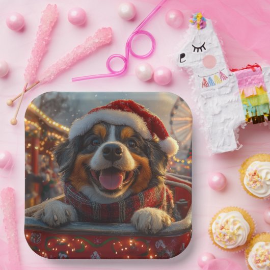 Bouviers des Flandres Dog Roller Untersetzer Weihn Pappteller (Party)