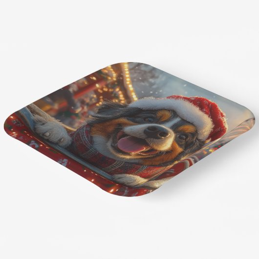 Bouviers des Flandres Dog Roller Untersetzer Weihn Pappteller (Gewinkelt)