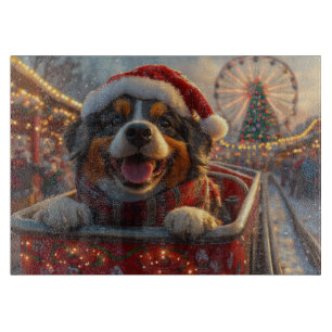 Bouviers des Flandres Hund Achterbahn Weihnachten Schneidebrett