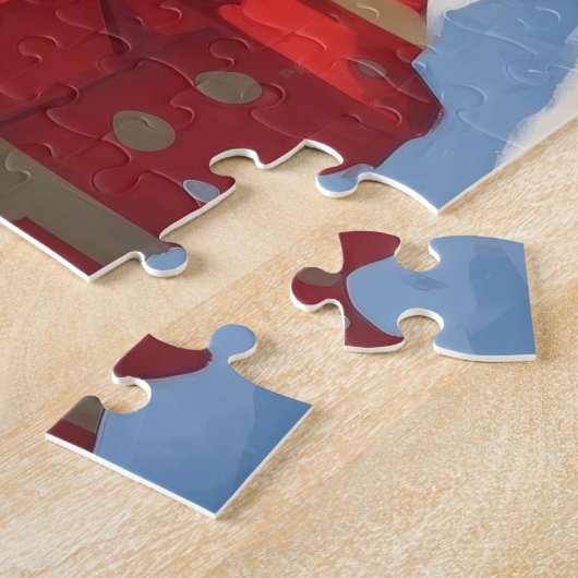 Bouviers des Flandres Weihnachtsfest Schneeszene Puzzle (Seite)