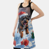 Bouviers des Flandres Weihnachtsfest Schneeszene Schürze (InSitu)