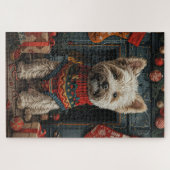 Bouviers Des Flandres Weihnachtsgeschenke Feuerpla Puzzle (Horizontal)