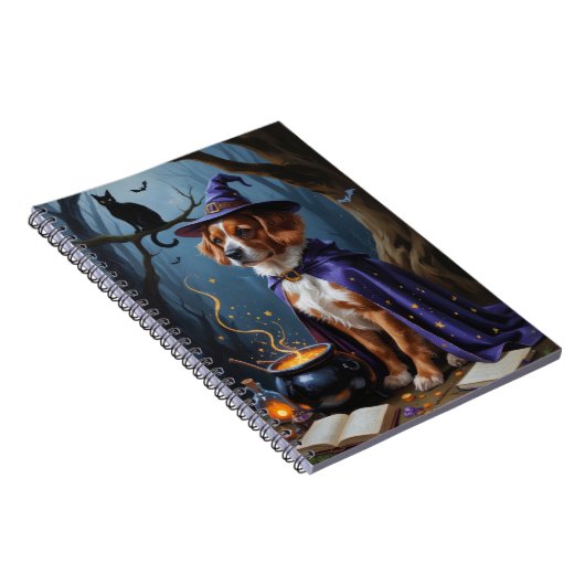 Bouviers des Flandres Whimsical Halloween Malerei Notizblock (Rechte Seite)