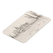 Bouvigne Castle Breda Niederlande Pen Illustration Magnet (Linke Seite)