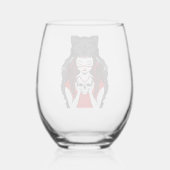 Bouzadukq Weinglas Ohne Stiel (Rückseite)