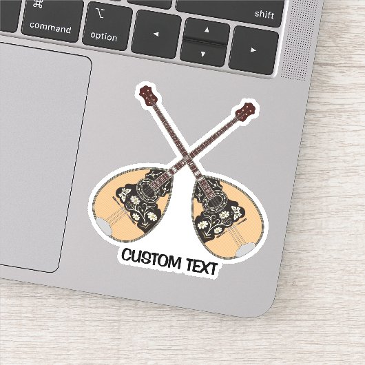 Bouzouki Aufkleber (Detail)