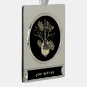 Bouzouki Banner-Ornament Silber (Rechts)