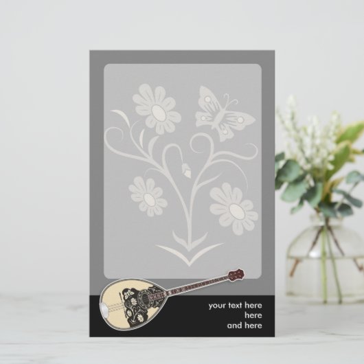 Bouzouki Briefpapier (Stehend Vorderseite)