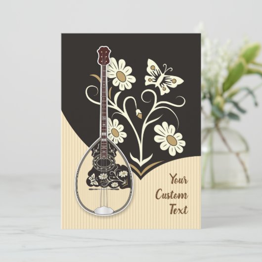 Bouzouki Einladung (Stehend Vorderseite)