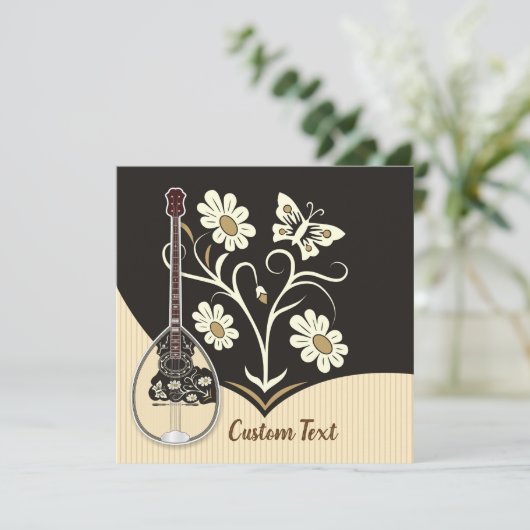 Bouzouki Einladung (Stehend Vorderseite)