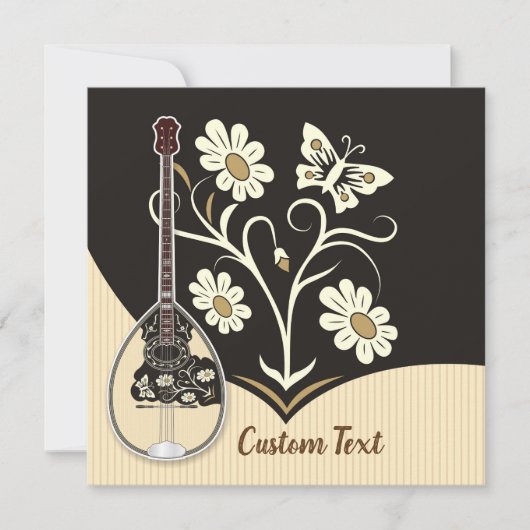 Bouzouki Einladung (Vorderseite)