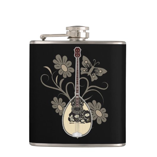 Bouzouki Flachmann (Vorderseite)