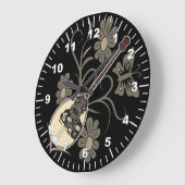 Bouzouki Große Wanduhr (Winkel)