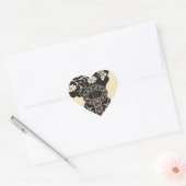 Bouzouki Herz-Aufkleber (Umschlag)