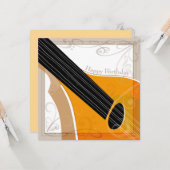 Bouzouki - Herzlichen Glückwunsch zum Geburtstag - Karte (Vorderseite/Rückseite Beispiel)