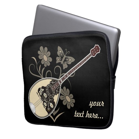 Bouzouki Laptopschutzhülle (Vorderseite Links)
