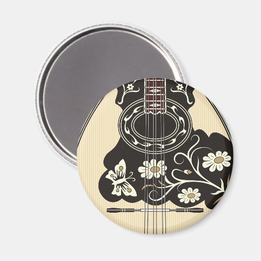 Bouzouki Magnet (Vorderseite/Rückseite)
