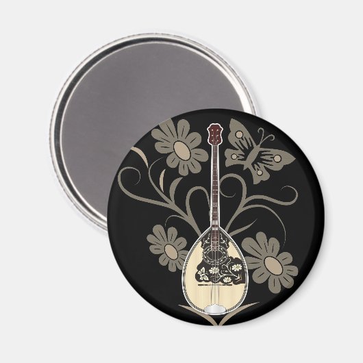 Bouzouki Magnet (Vorderseite/Rückseite)