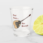 Bouzouki Ouzo Schnapsglas (Vorderseite)