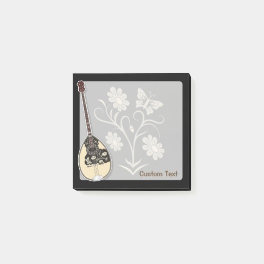 Bouzouki Post-it Klebezettel (Vorderseite)