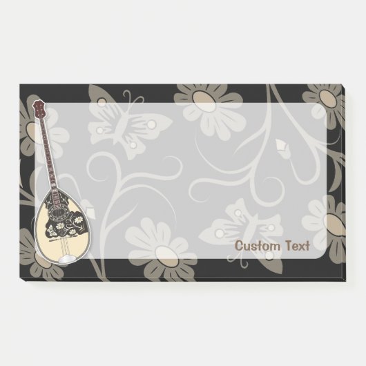 Bouzouki Post-it Klebezettel (Vorderseite)