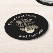 Bouzouki Runder Pappuntersetzer (Angewinkelt)