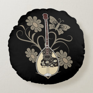Bouzouki Rundes Kissen