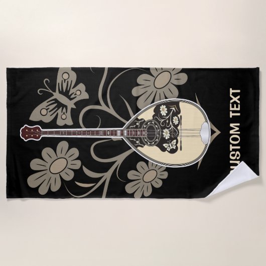 Bouzouki Strandtuch (Vorderseite)