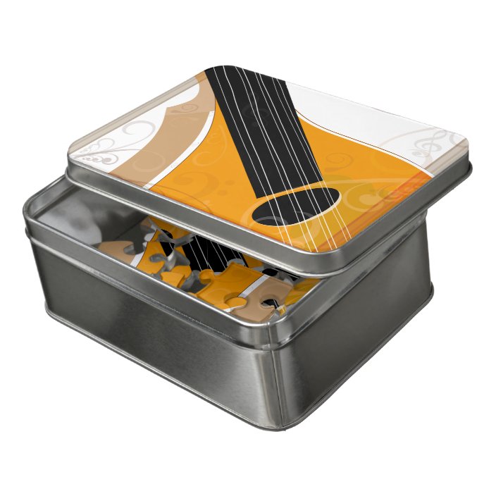 Bouzouki Stringed Musical Instrument Art Tin Puzzle