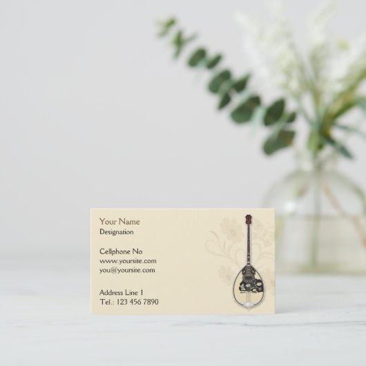 Bouzouki Visitenkarte (Stehend Vorderseite)