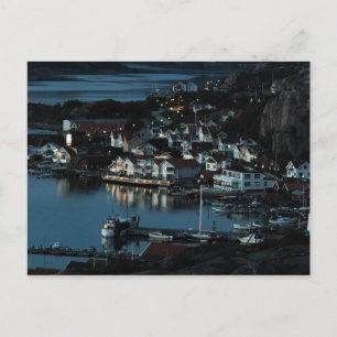 Bovallstrand, Schweden bis Nacht Postkarte