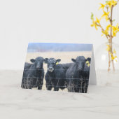 Bovine Bystanders Karte (Gelbe Blume)