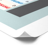 Bovis-Skala für die Messung der Lebenskraftenergie Poster (Ecke)