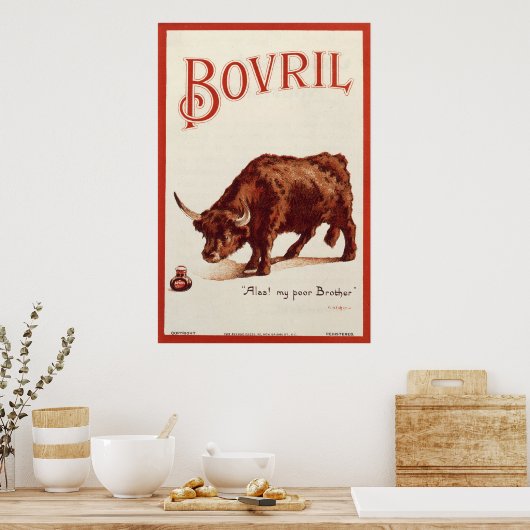 Bovril Bull, 1900 Poster (Küche)