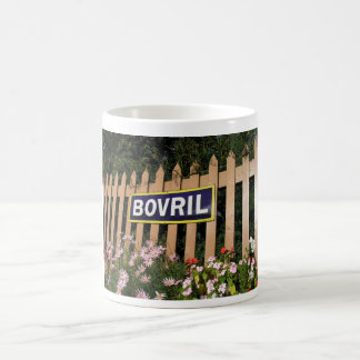 Bovrilwerbungsplakat Kaffeetasse