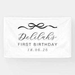 Bow 1. Geburtstag Banner