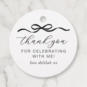 Bow 1. Geburtstag Geschenkanhänger