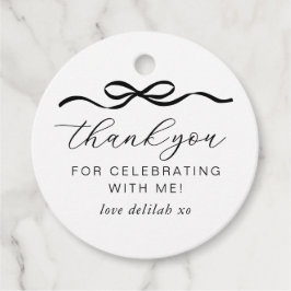 Bow 1. Geburtstag Geschenkanhänger