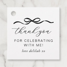 Bow 1. Geburtstag Geschenkanhänger