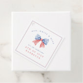 Bow 4. Juli Barbecue Ausgeklügeltes Wasserfarben Geschenkanhänger (Beispiel)