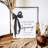 Bow Abschluss ein süß Ende zu einem neuen Anfang Poster