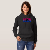 Bow And Arrow Cupid Valentines Day Bisexual Pride Hoodie (Vorne ganz)