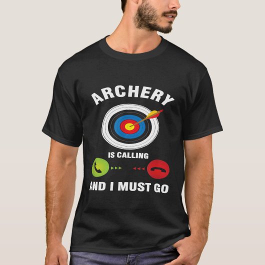 Bow Arrow Shooting Archer Bogenschießen ruft, und T-Shirt (Vorderseite)