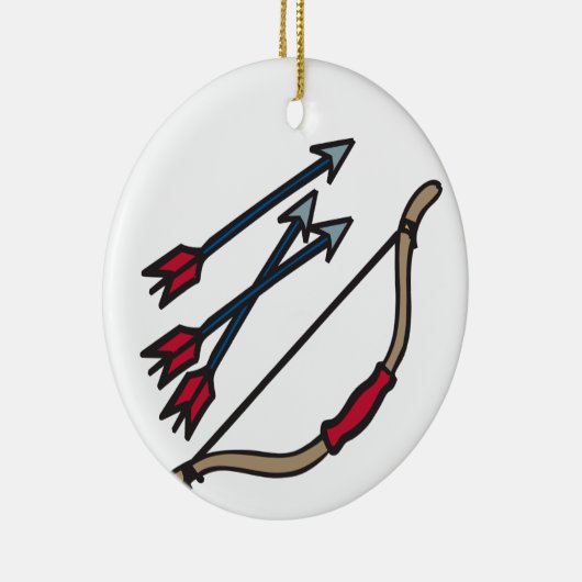 Bow Arrows Keramik Ornament (Rechts)