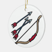 Bow Arrows Keramik Ornament (Links)