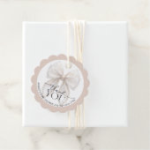 Bow Baby Dusche Vielen Dank Geschenkanhänger (Beispiel)