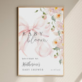 Bow Baby in Bloom Baby Dusche Begrüßungszeichen Pl Poster